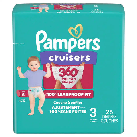 Pampers Cruisers 360 Diapers - (Select Size and Count)