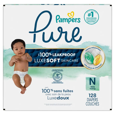 Pampers Pure Protection Diapers - (Select Size and Count)