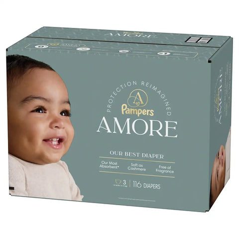 Amore by Pampers Luxury Diapers - (Select Size and Count)
