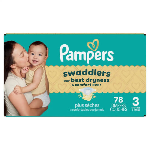Pampers Swaddlers Sensitive Disposable Diapers - (Select Size and Count)