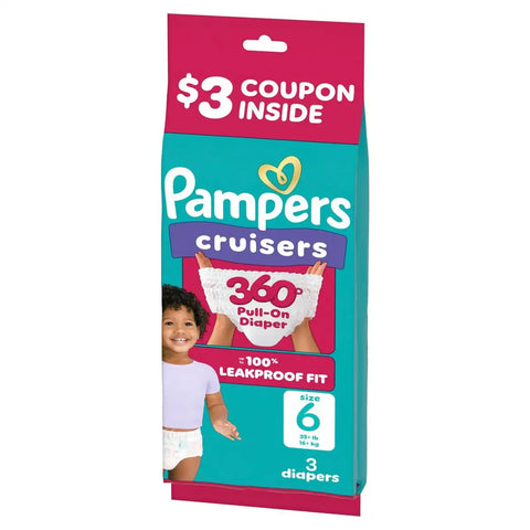 Pampers Cruisers 360 Diapers - (Select Size and Count)
