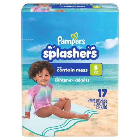Pampers Splashers Disposable Swim Pants - (Select Size and Count)