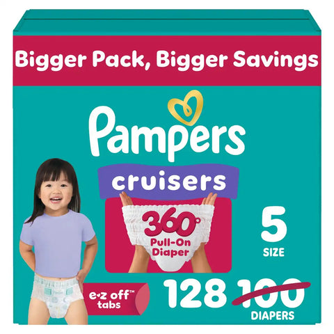 Pampers Cruisers 360 Diapers - (Select Size and Count)