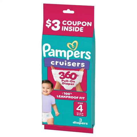 Pampers Cruisers 360 Diapers - (Select Size and Count)