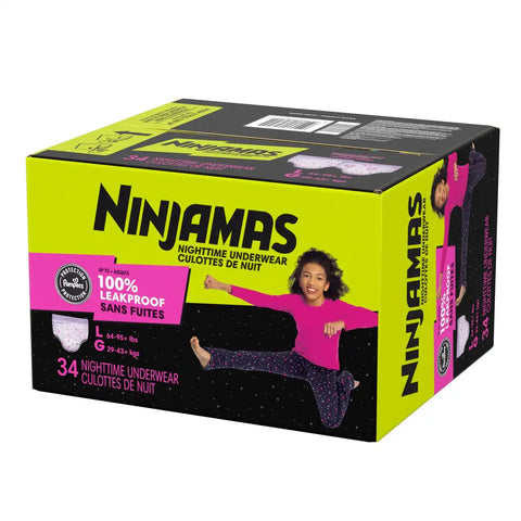 Pampers Ninjamas Nighttime Girls' Underwear - (Select Size and Count)