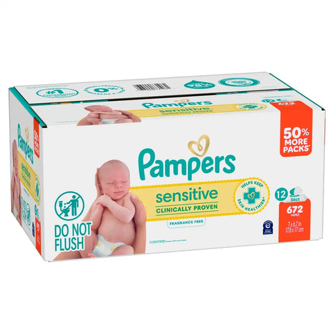 Pampers Sensitive Baby Wipes (Select Count)