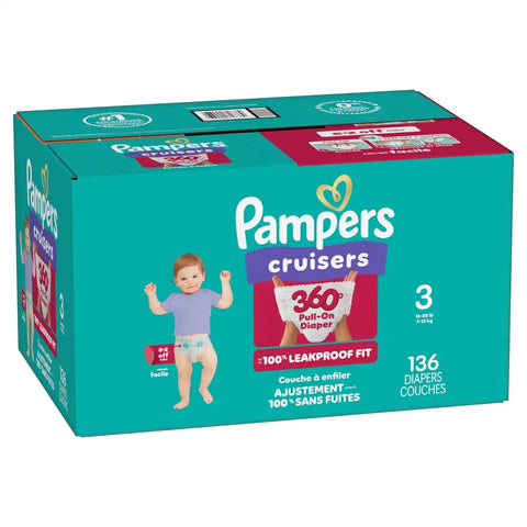 Pampers Cruisers 360 Diapers - (Select Size and Count)