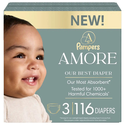 Amore by Pampers Luxury Diapers - (Select Size and Count)
