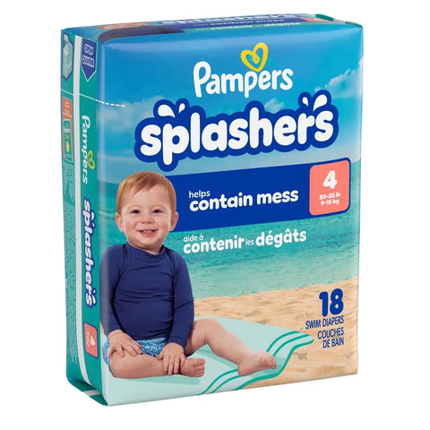 Pampers Splashers Disposable Swim Pants - (Select Size and Count)