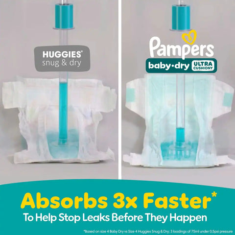 Pampers Baby Dry Diapers - (Select Size and Count)