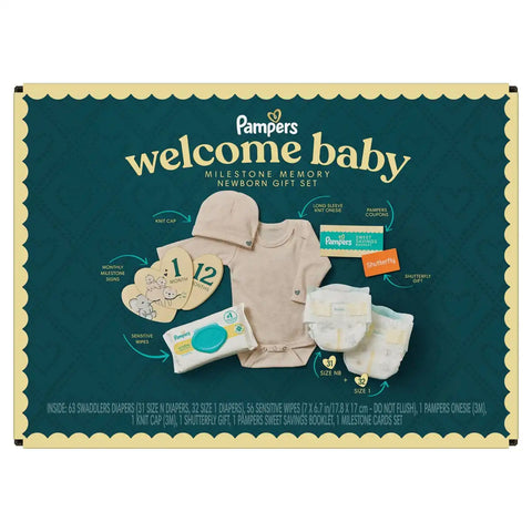 Pampers Swaddlers Gift Pack Disposable Diapers - Size 0-6 - 8pk