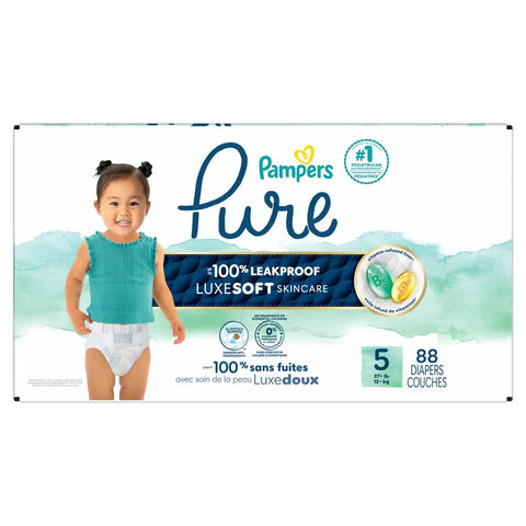 Pampers Pure Protection Diapers - (Select Size and Count)