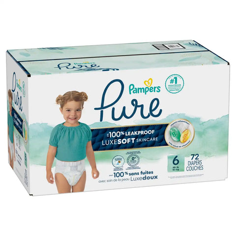 Pampers Pure Protection Diapers - (Select Size and Count)