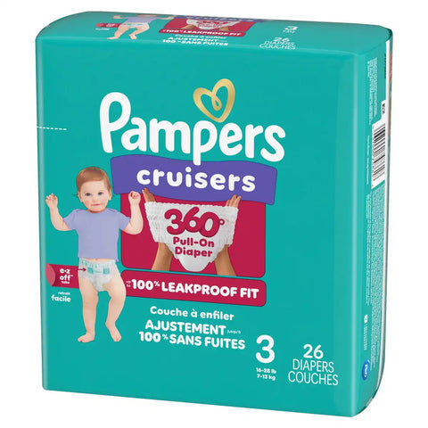 Pampers Cruisers 360 Diapers - (Select Size and Count)