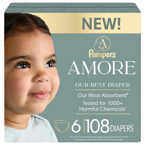Amore by Pampers Luxury Diapers - (Select Size and Count)