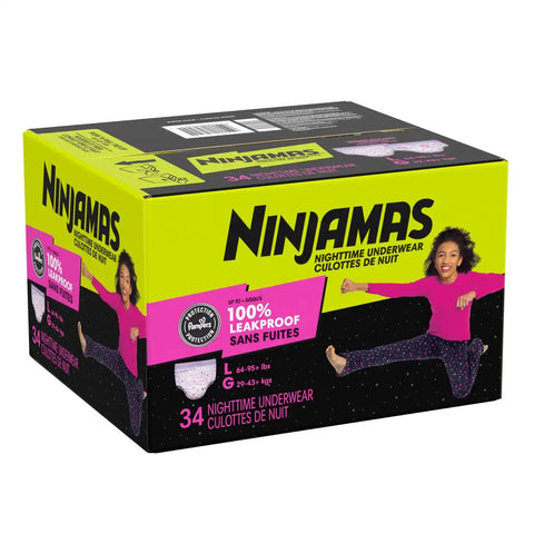Pampers Ninjamas Nighttime Girls' Underwear - (Select Size and Count)