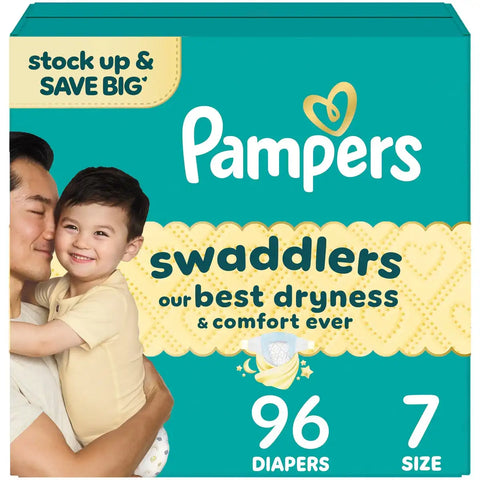 Pampers Swaddlers Sensitive Disposable Diapers - (Select Size and Count)