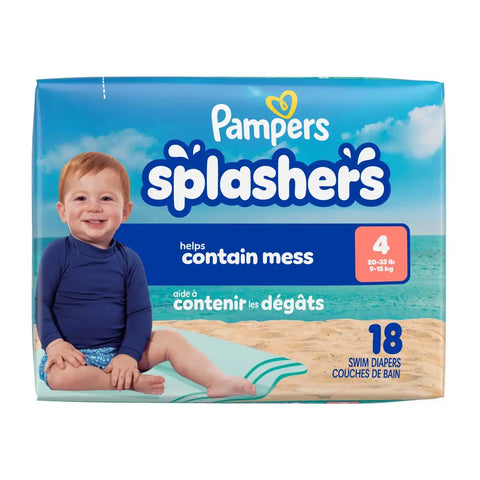 Pampers Splashers Disposable Swim Pants - (Select Size and Count)