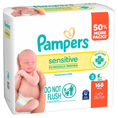 Pampers Sensitive Baby Wipes (Select Count)