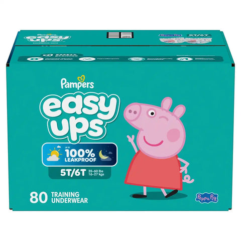 Easy Ups Girls' Disposable Training Underwear - (Select Size and Count)