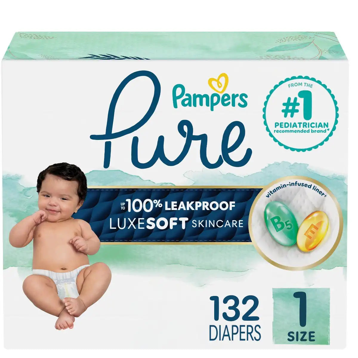 Pampers Pure Protection Diapers - (Select Size and Count)
