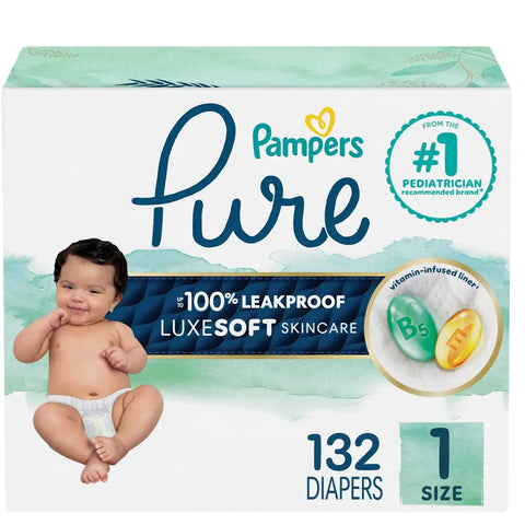 Pampers Pure Protection Diapers - (Select Size and Count)