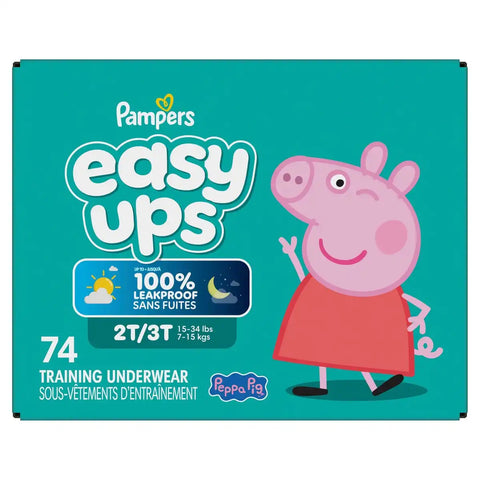 Easy Ups Girls' Disposable Training Underwear - (Select Size and Count)