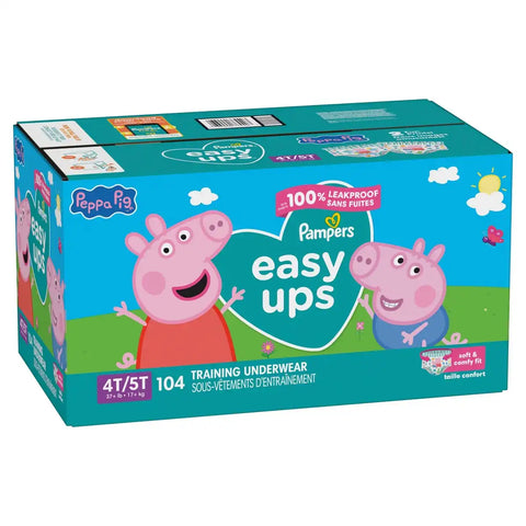 Easy Ups Girls' Disposable Training Underwear - (Select Size and Count)