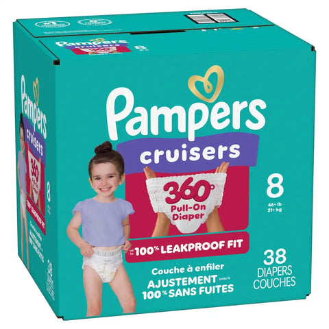 Pampers Cruisers 360 Diapers - (Select Size and Count)