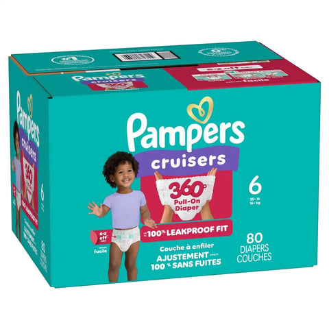 Pampers Cruisers 360 Diapers - (Select Size and Count)