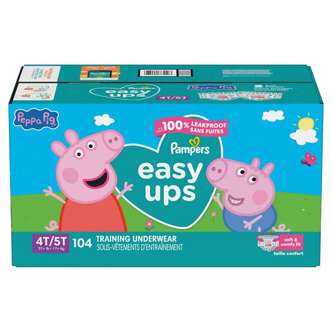Easy Ups Girls' Disposable Training Underwear - (Select Size and Count)