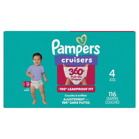 Pampers Cruisers 360 Diapers - (Select Size and Count)