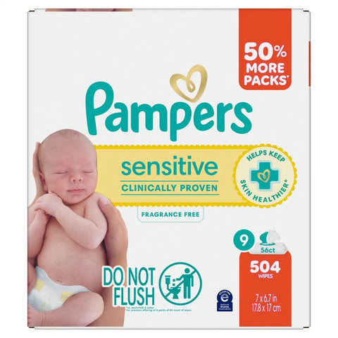 Pampers Sensitive Baby Wipes (Select Count)