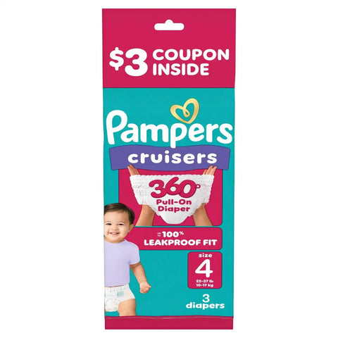 Pampers Cruisers 360 Diapers - (Select Size and Count)