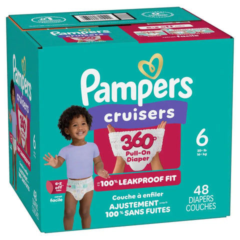 Pampers Cruisers 360 Diapers - (Select Size and Count)