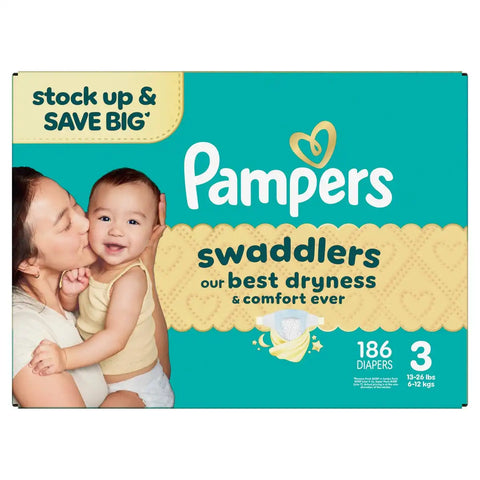 Pampers Swaddlers Sensitive Disposable Diapers - (Select Size and Count)