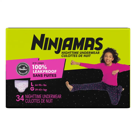 Pampers Ninjamas Nighttime Girls' Underwear - (Select Size and Count)