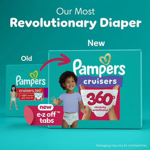 Pampers Cruisers 360 Diapers - (Select Size and Count)