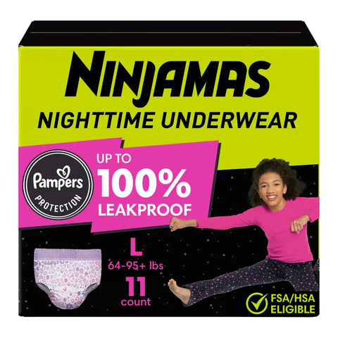 Pampers Ninjamas Nighttime Girls' Underwear - (Select Size and Count)
