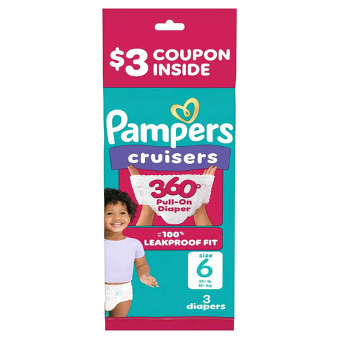 Pampers Cruisers 360 Diapers - (Select Size and Count)