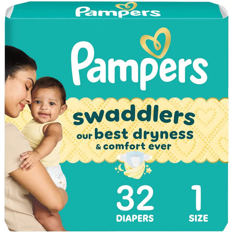 Pampers Swaddlers Sensitive Disposable Diapers - (Select Size and Count)