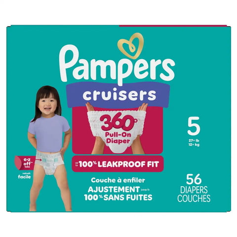 Pampers Cruisers 360 Diapers - (Select Size and Count)