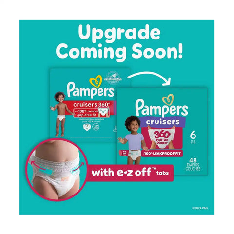 Pampers Cruisers 360 Diapers - (Select Size and Count)