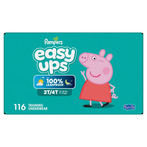 Easy Ups Girls' Disposable Training Underwear - (Select Size and Count)