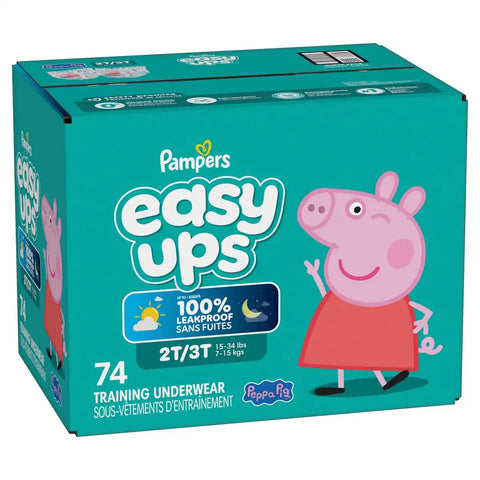 Easy Ups Girls' Disposable Training Underwear - (Select Size and Count)