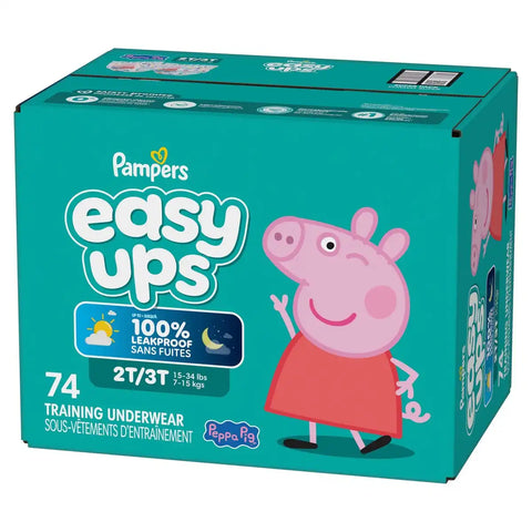 Easy Ups Girls' Disposable Training Underwear - (Select Size and Count)