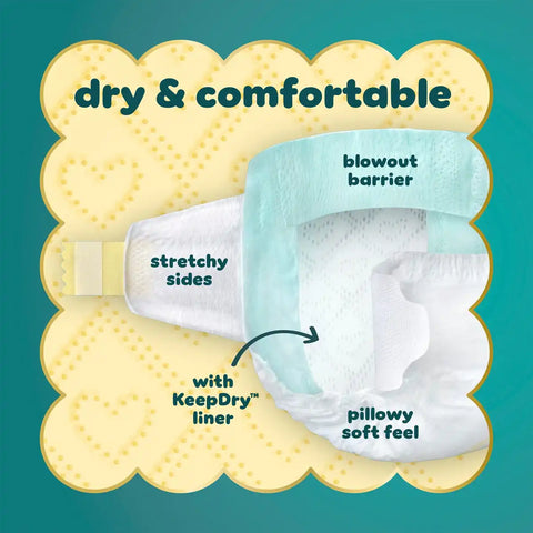 Pampers Swaddlers Sensitive Disposable Diapers - (Select Size and Count)