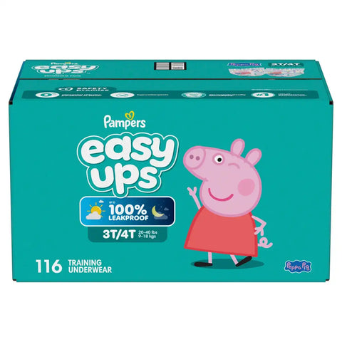 Easy Ups Girls' Disposable Training Underwear - (Select Size and Count)