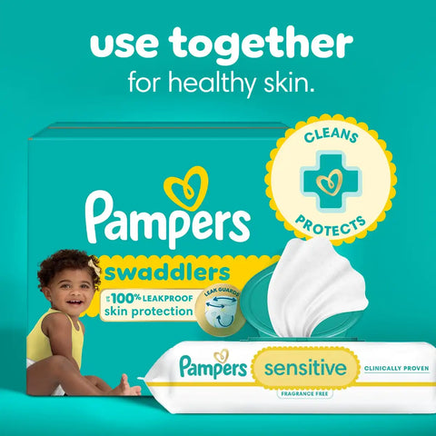 Pampers Sensitive Baby Wipes (Select Count)