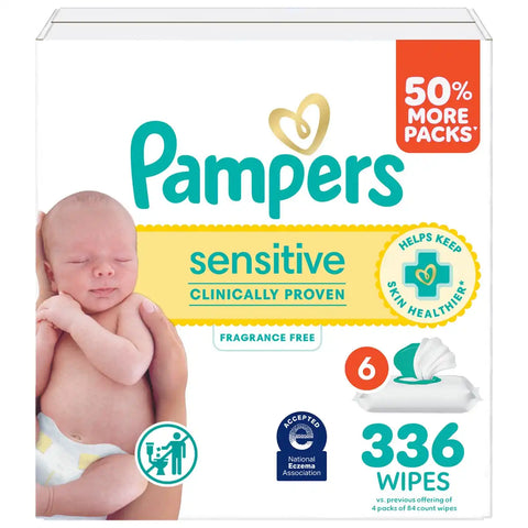 Pampers Sensitive Baby Wipes (Select Count)